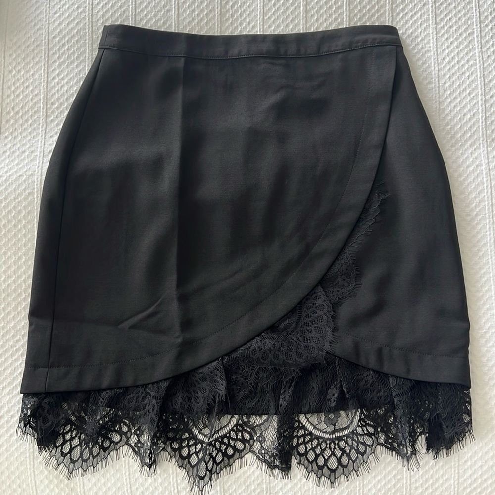 Women’s Black Skirt with Lace, BRAND NEW!